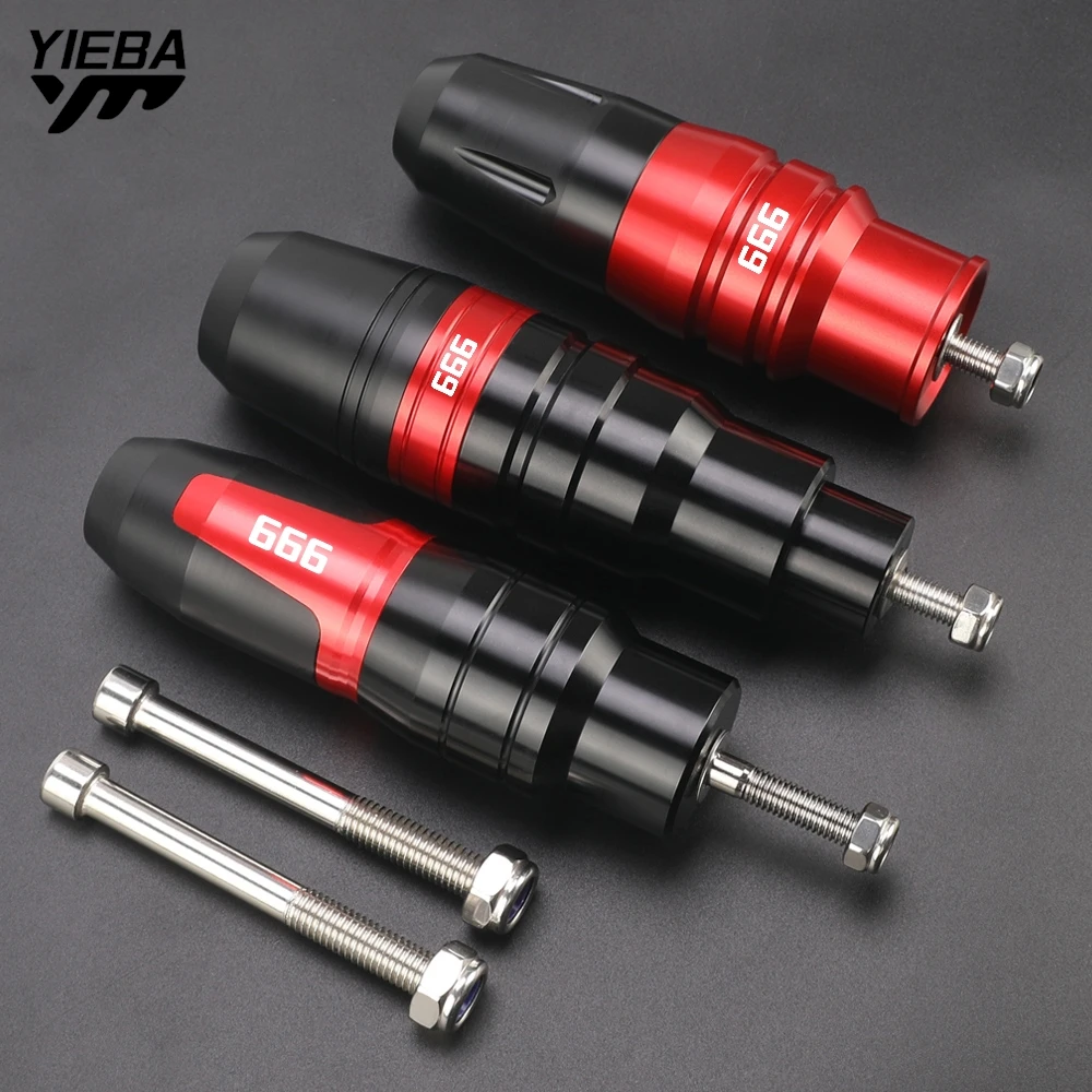 

Motorcycle CNC Aluminum Falling Protection FOR DUCATI 999/S/R 999R 999S Accessories Exhaust Slider Crash Falling Protect Access