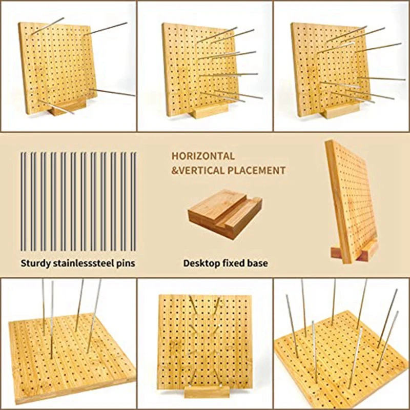 Gehaakt Houten Vierkant Blokkenbord Oma Vierkanten-Perfect Cadeau Voor Moeders En Grootmoeder