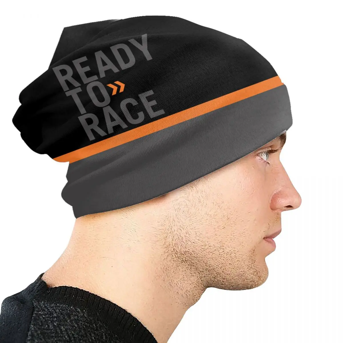 Custom Ready To Race Skullies Beanies Caps Winter Warm Knitted Hat Motorcycle Motocross Racing Bonnet Hats Outdoor Ski Cap