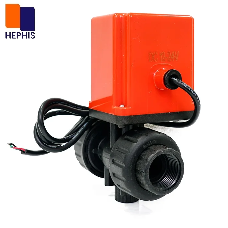 Hephis 2/3 Ways DC12/24V AC 110V/220V PPO Power Off Auto Return Electric Motorized Actuated Ball Valve With High Quality