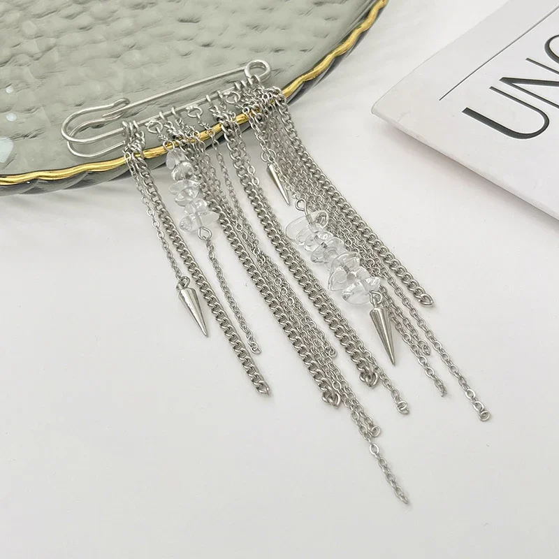 Brooch Detachable Tassel Fixed Clothes Pin Waist Buckle Button Clasps Trouser Leg Decorative Brooch