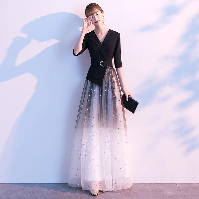 

Вечернее платье Ele для женщин: Элегантное, высококачественное, длинное, для выступлений, хора, торжеств и свадеб