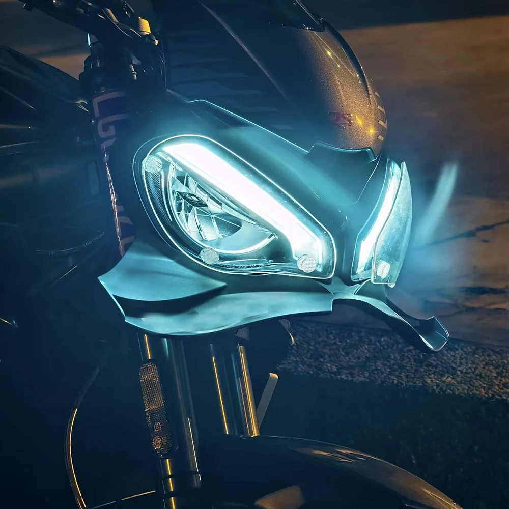 

Для мотоцикла, аэродинамическое крыло, передний спойлер, прижимная сила, фронтальные спойлеры, Winglet Street Triple 765RS 765 R RS 2025 2020-2024