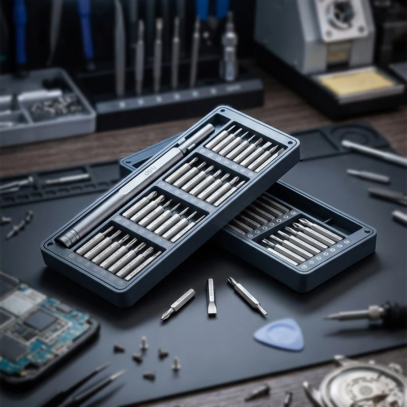 56-in-1 Electronic Precision Screwdriver Set CR-V S2 Dual Material Built-in Strong Magnet No Recharge Portable DIY Tool