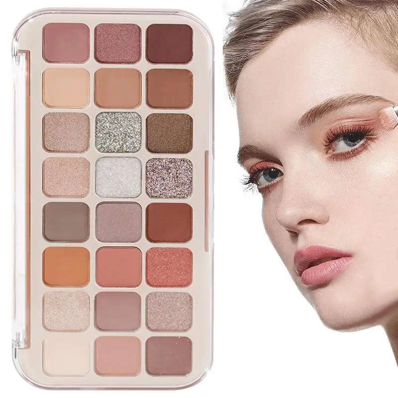 Paleta de sombras de ojos mate 2024, 24 colores, maquillaje impermeable y fácil de aplicar, maquillaje de larga duración, paleta de cosméticos de belleza