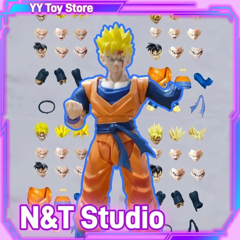 

N&T Dragon Ball Z SHF SSJ Super Saiyan Future Son Gohan Headsculpt Аксессуар Аниме Фигурка ПВХ Предварительный заказ