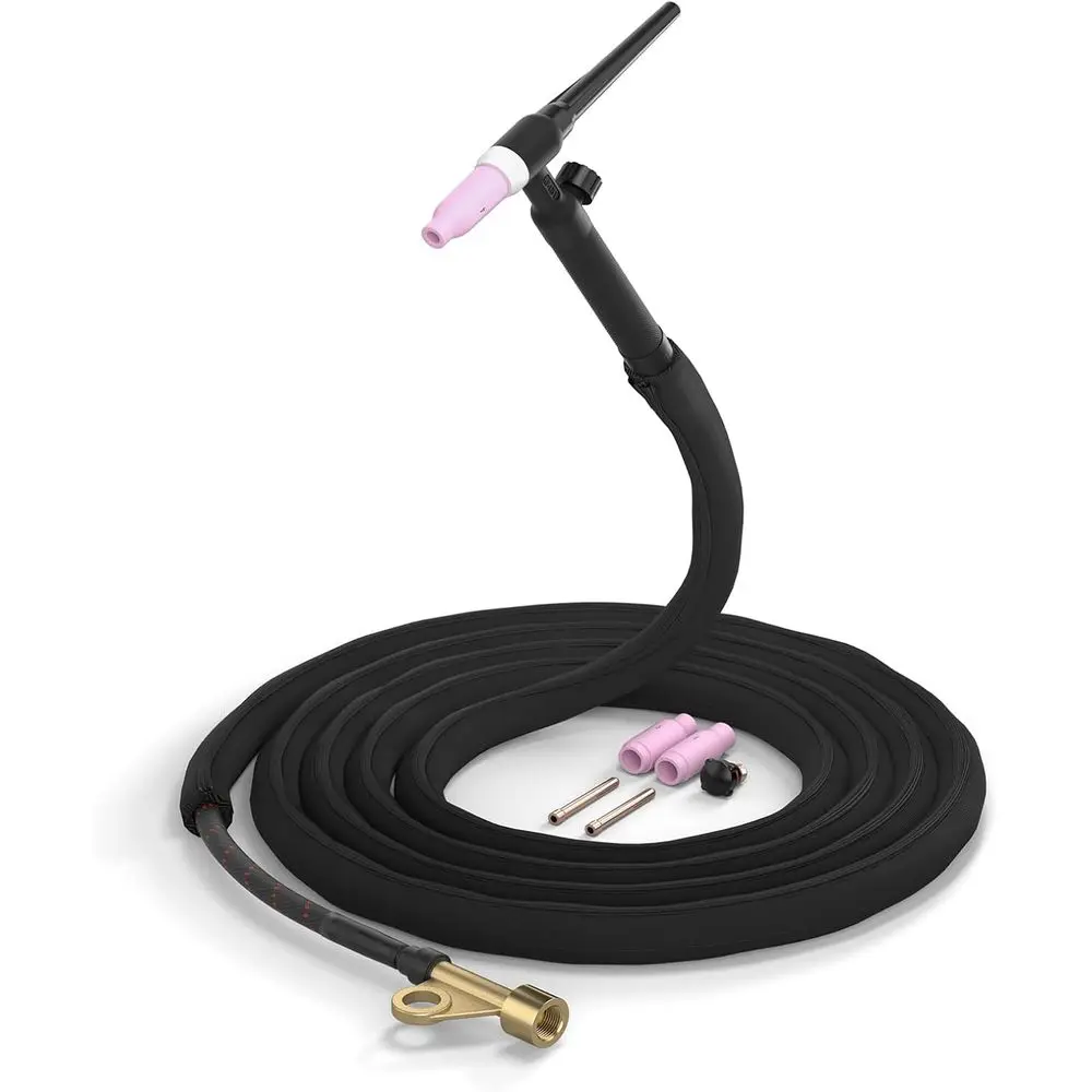 

Air-Cooled Flexible TIG Welding Torch with 12ft Cable, Complete Set