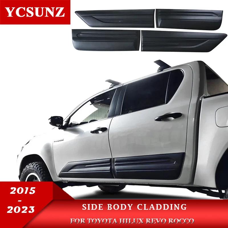 

Side Body Cladding For Toyota Hilux Revo Rocco 2016 2017 2018 2019 2020 2021 2022 2023 2024 2025 Car Accessories Double Cabin