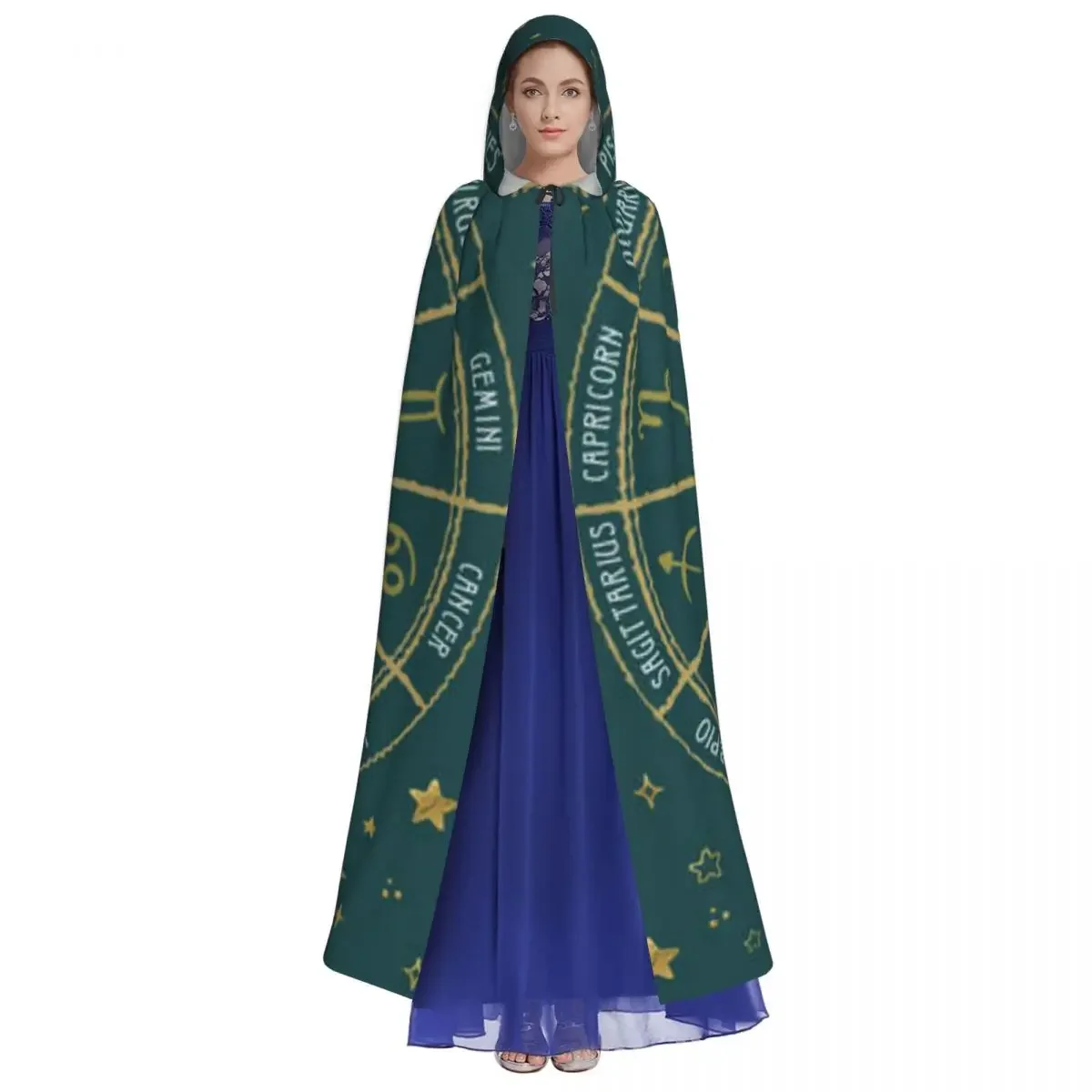 Hooded  Unisex  with Hood Horoscope Sun Zodiac  Vampire Witch Cape Cosplay Costume