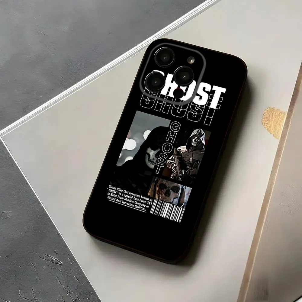 C-COD Call Of D-Duty Ghost Phone Case For Iphone 15 11 13 14 Pro Max 7 8 Plus X Xr Xs Max Se2020 12mini Cover Case