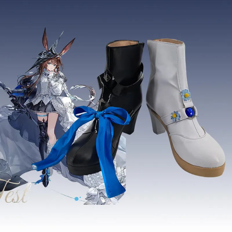 

Game Arknights Amiya Cosplay Shoes Among Countless Universes Birthday Gown Boots Halloween Costume Accessories Props