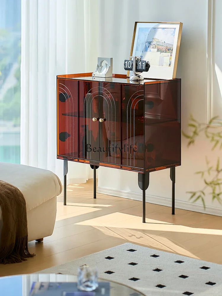 

FG17Acrylic wall-mounted storage cabinet entryway wine cabinet