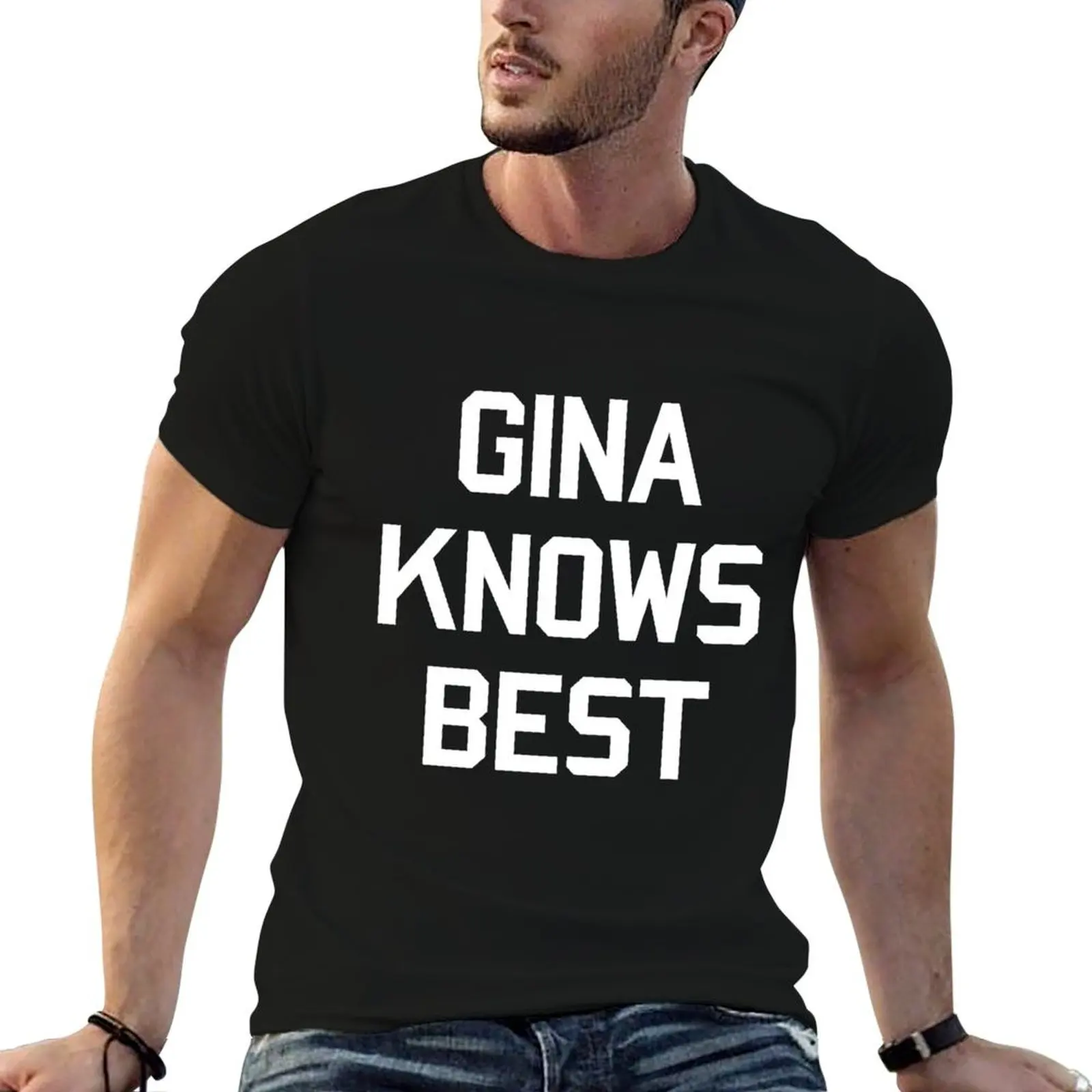 Gina Knows Best - Футболка B99, удобная базовая модель с круглым вырезом