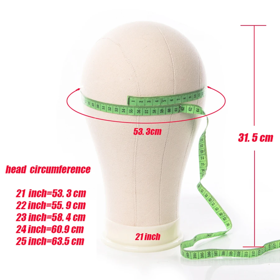 قماش شعر مستعار رئيس شعر مستعار حامل 21-25 بوصة المعرضة رئيس لتصفيف الشعر عرض صنع حامل شعر مستعار مع رئيس شعر مستعار يدعم حامل