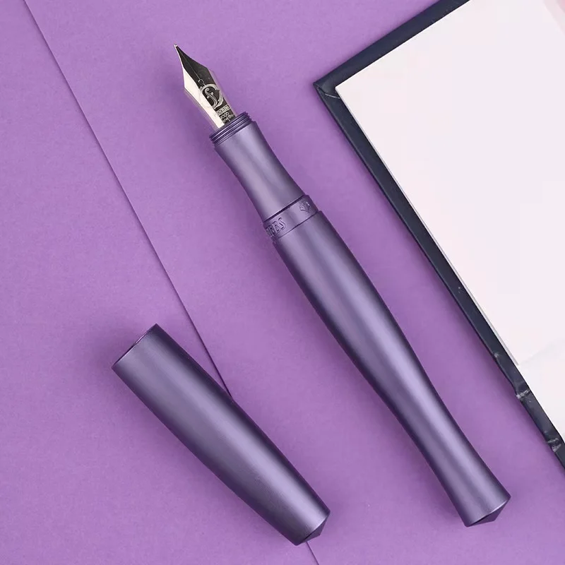 Penbbs Fountain Pen 323 Aluminum alloy Flow Negative Pressure Vacuum 0.5mm F Nib Ink Pen Bussiness Office Supplies Stationery