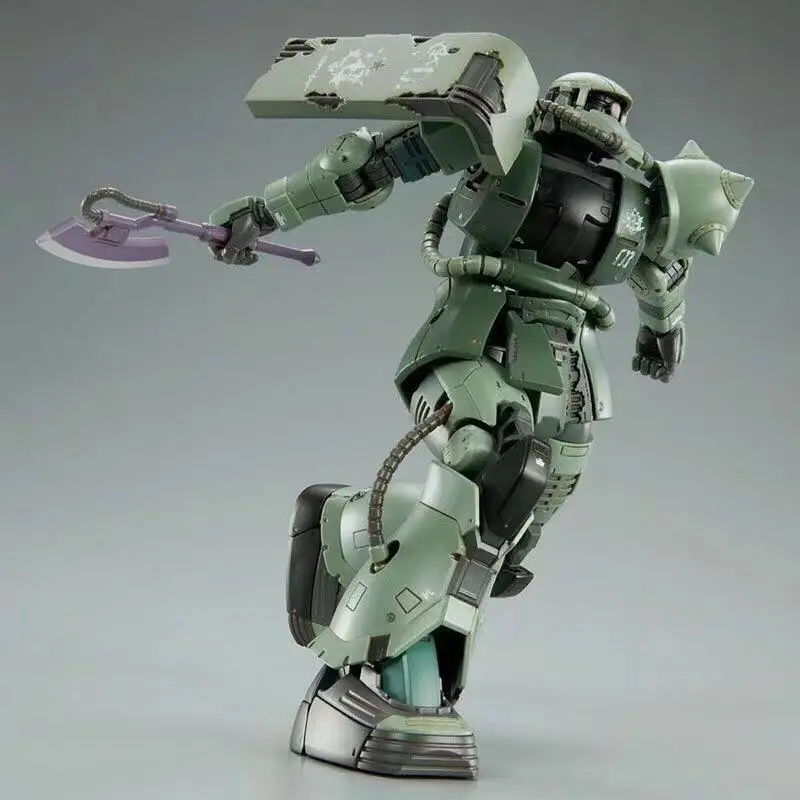 Weimei PB Exclusive HG 1/144 Doan's Zaku II (Kukurus) Model Kit with Water Decals & Stand, Green Zaku, Action Figure Model