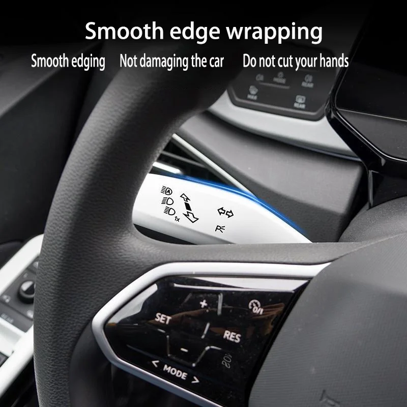 ل 2X ممسحة السيارة التبديل عجلة القيادة العلوي التبديل غطاء التحكم اكسسوارات لشركة فولكس فاجن فولكس فاجن ID.3/4/6 كروز #4