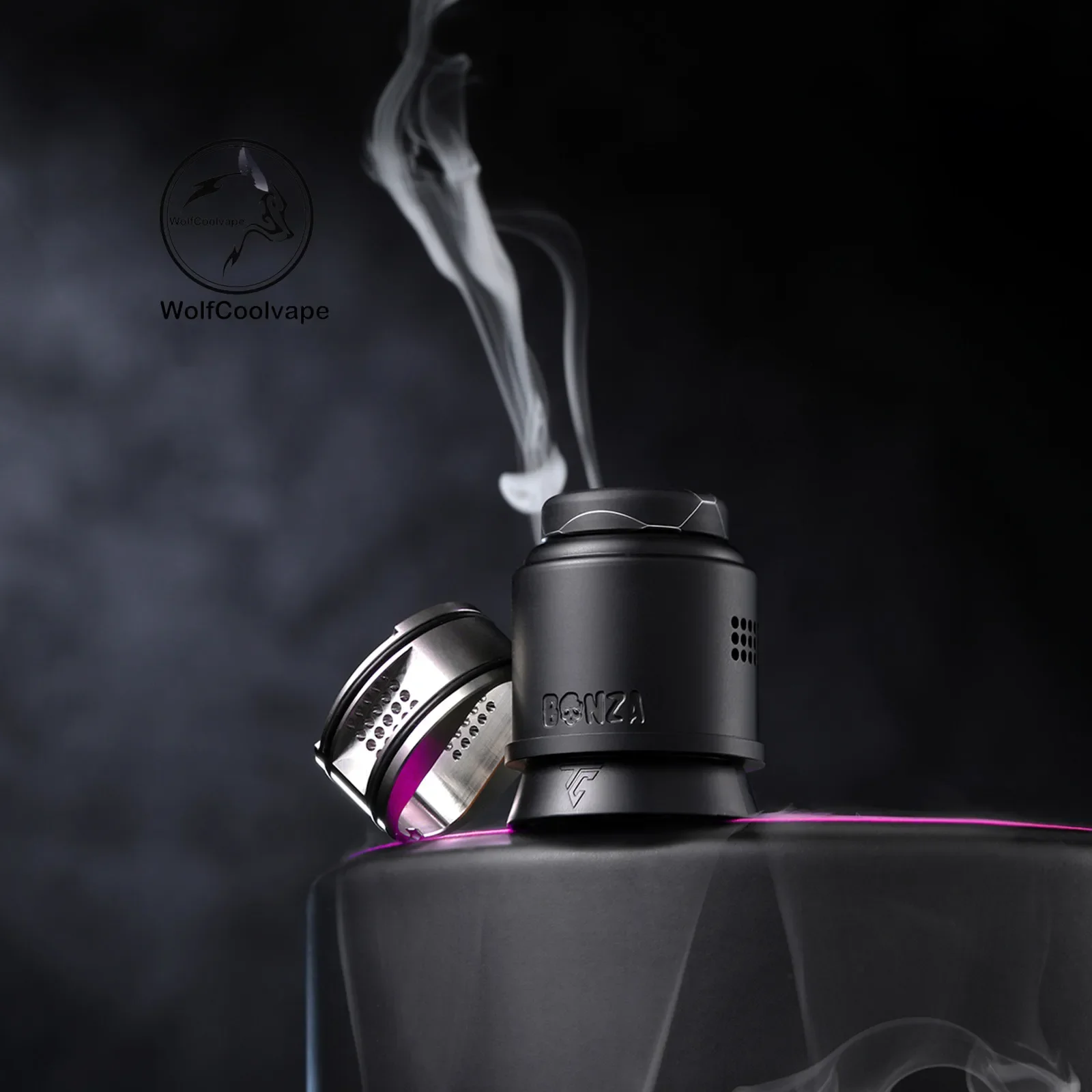 Thunder Cloud Bonza Pro RDA Atomizer - Authentic, Single/Dual Coil, BF Pin, 25mm Diameter, Rebuildable Dripping