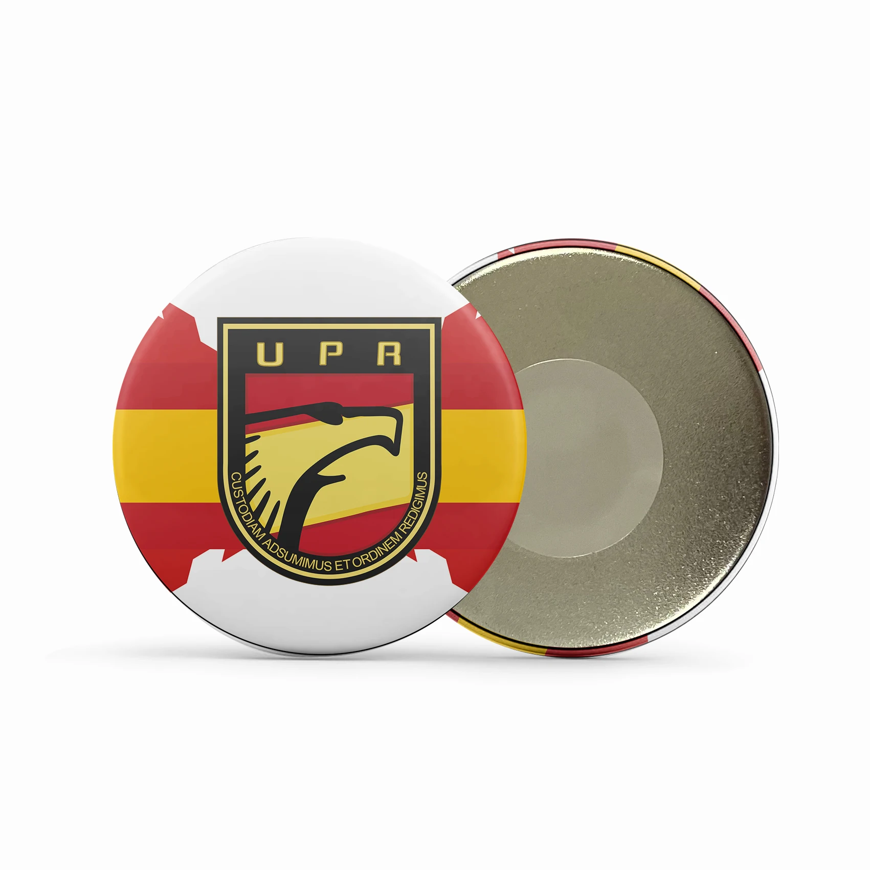 Flag Of Cross of Burgundy With UPR National Police Fridge Magnets Support Icons Custom Souvenir Gift Home Decoration BXT-002