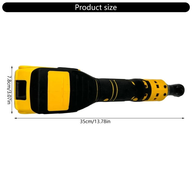 3/8" bezprzewodowy klucz grzechotkowy bezszczotkowy silnik elektryczny grzechotka ze zmienną prędkością 1/4" przedłużacz Drop
