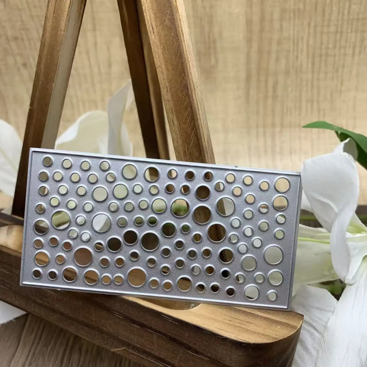 Multi Size Dot Hollow Background Metal Cutting Dies Round Hole Base DIY Scrapbooking Card Background Dies