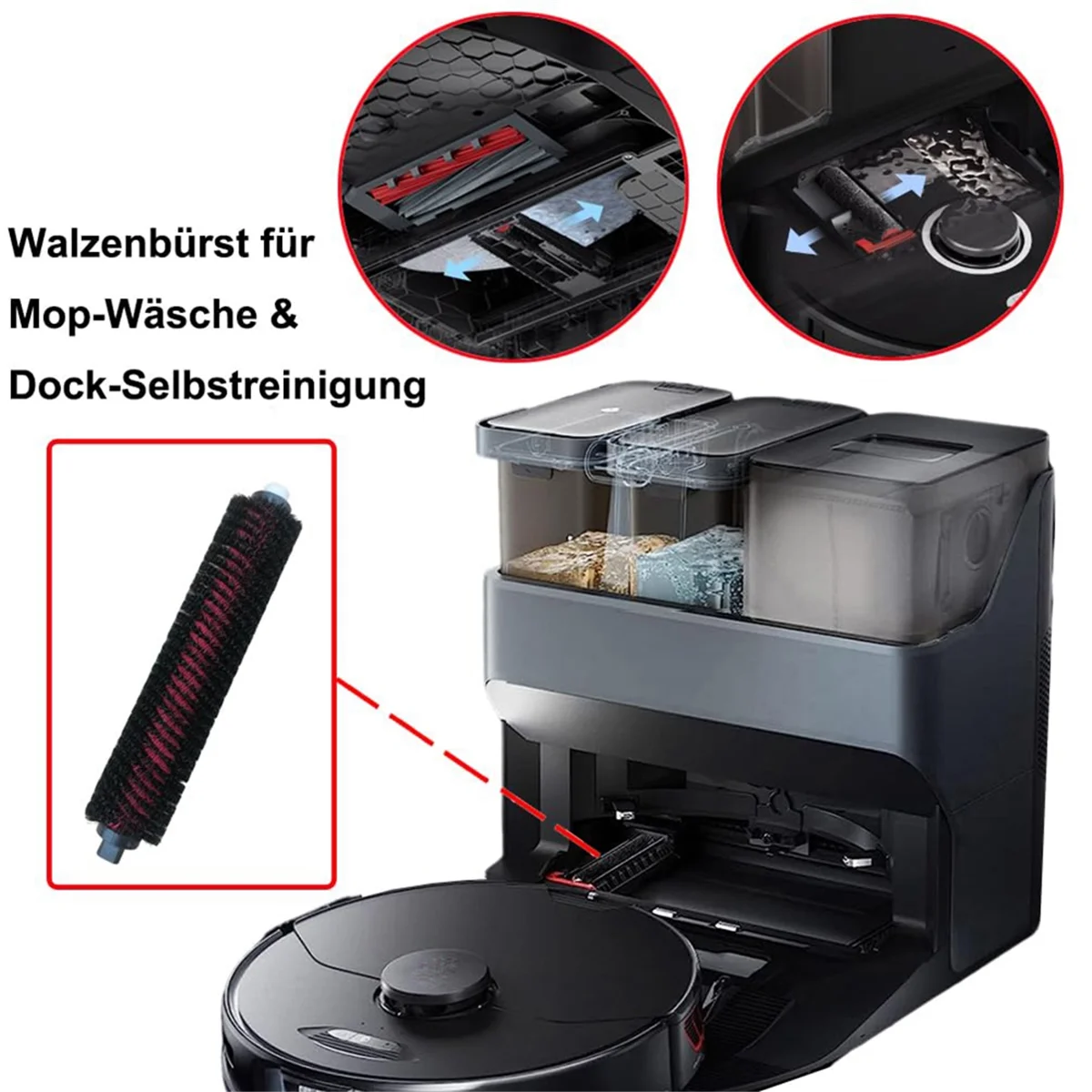 Kit de accesorios para Robot aspirador S8 / S8+ / S8 Pro UItra, cepillo principal doble, Cepillo Lateral, filtro Hepa, paños de fregona