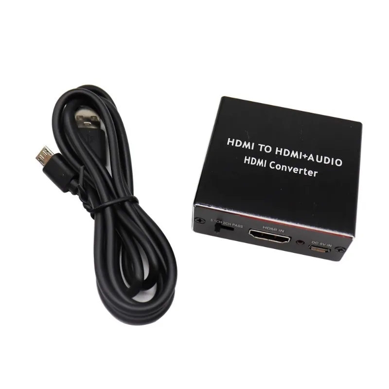 HDMI-compatible Audio Extractor 4K X 2K Optical TOSLINK SPDIF + 3.5mm Stereo Extractor Audio Splitter