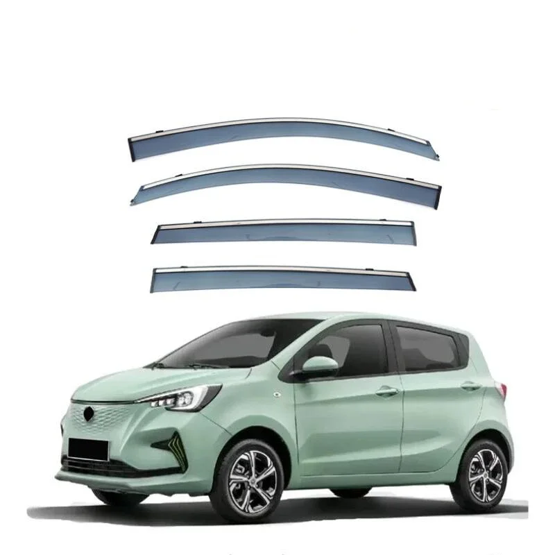 Window Visor Side Window Deflector For Changan BenBen Mini EV E-Star 2010 2011 2012 2013 2014 2015 2016 2017 2018 2019 2020-2023