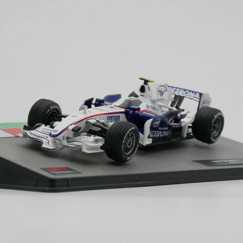 Ixo 1:43 Racing Sauber 2008 Robert Kubica Diecast Car Model Collection Metal Toy Vehicle