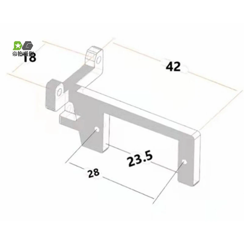 Simulation Metal Gear Box Shift Gears Bracket for 1/14 Tamiya RC Truck Car Scania 770S 6X4 56368 8X4 56371 Diy Parts Toys