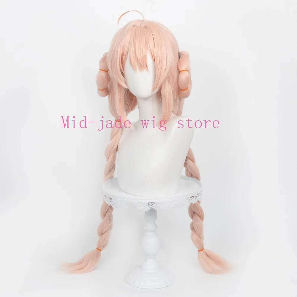 Zhao Cosplay Wig Double Braids with Detachable Hair Rings for Christmas Character Festival and Studio Photo Shoot