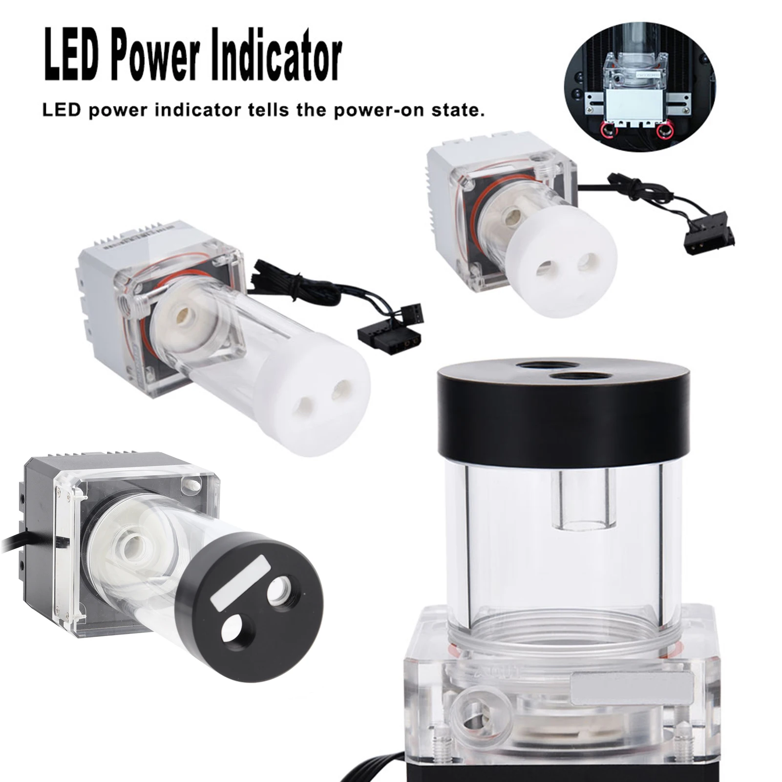 

650L/H Computer Pump 3.5 Meters Pump Head Fast Heat Dissipation Computer PC Cooling Pump Computer Water Cooling Pump