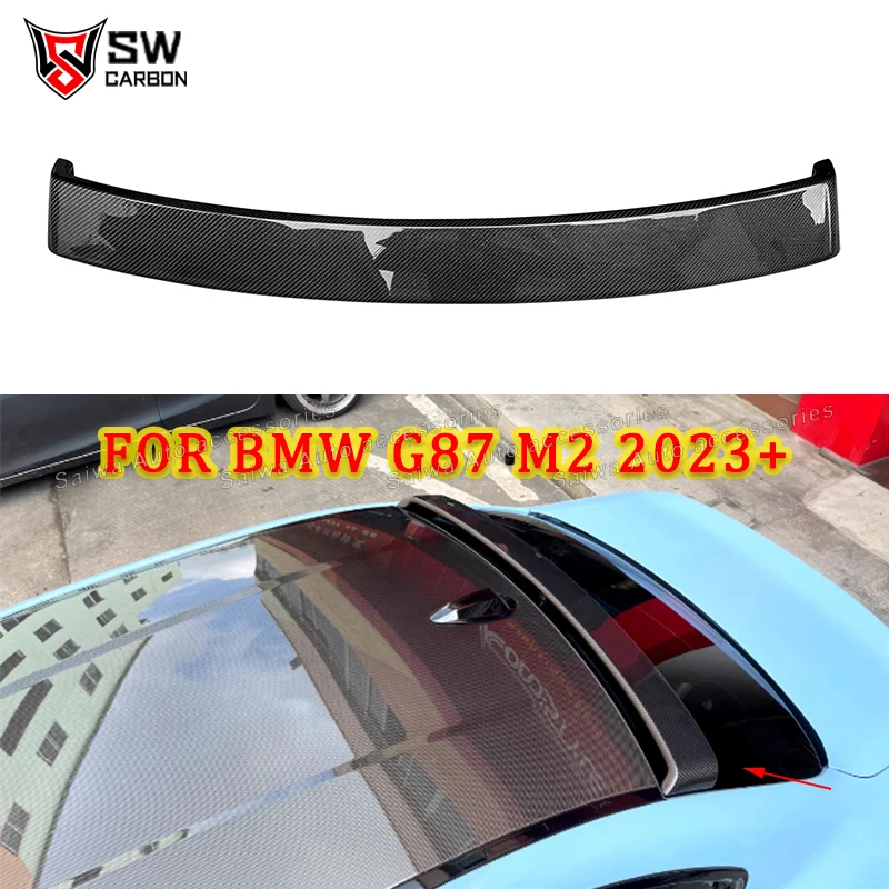 For BMW 2 series M2 G87 2023+ Carbon Fiber Rear Roof Spoiler Lip Boot Wing Splitter Upgraded Top Spoiler Body kit