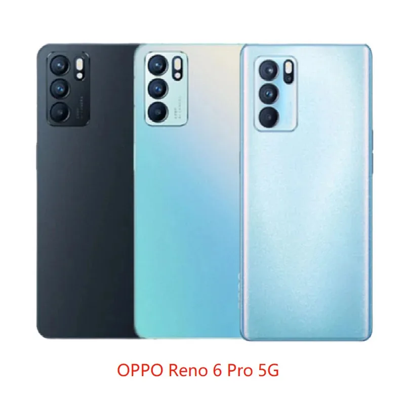 

Rear Housing For OPPO Reno6 Pro 5G PEPM00 CPH2249 Glass Battery Cover Repair Replace Back Phone Rear Case With Camera Lens
