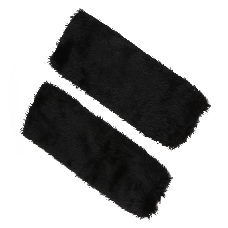 Women's Faux Furs Leg Warmers Boot Winter Warm Foot Cover Y2K JK Uniform Clothes