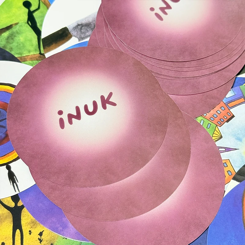 بطاقات INUK 98 قطعة بطاقات علم النفس على شكل دائري العرافة سطح السفينة لعبة بطاقة مضحكة للحفلات/الأسرة
