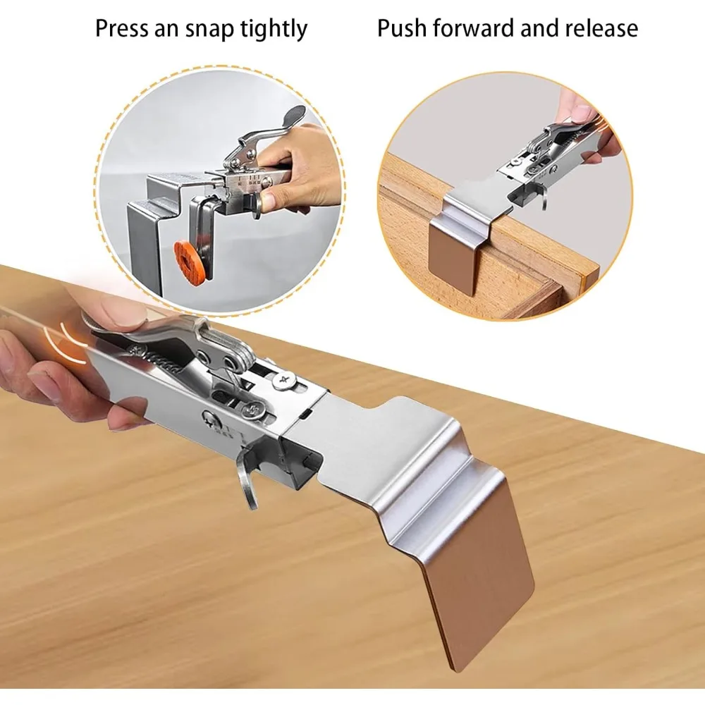

Drawers Fixing Clamp Drawer Front Installation Clamps Drawer Panel Clip Hand Tool 2Pcs Fast Press Drawer Clamp Adjustable