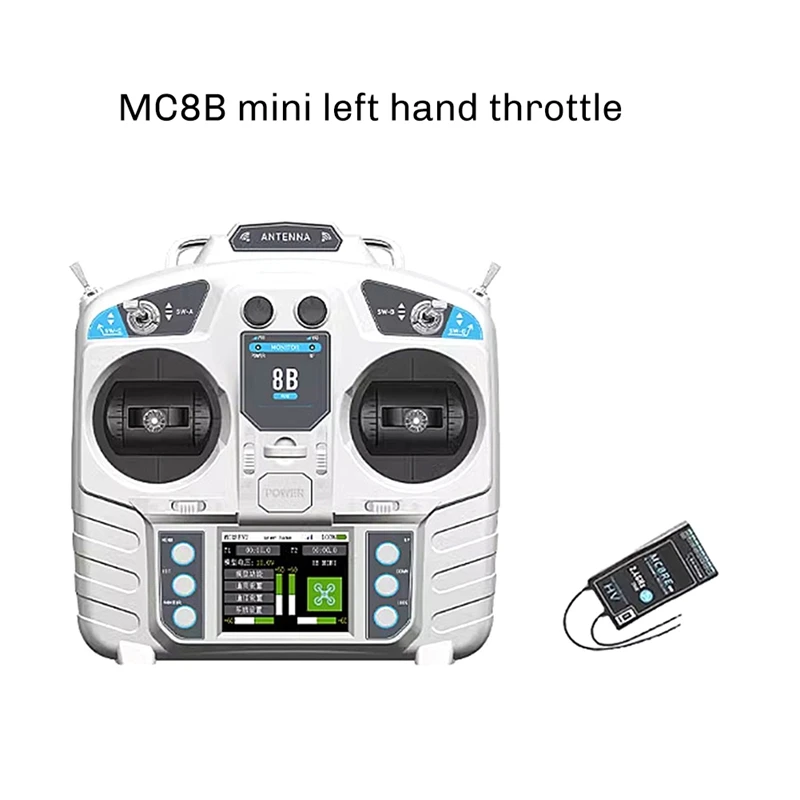 

RC Transmitter with MC8RE-V2 Receiver Radio System Left HandJAS