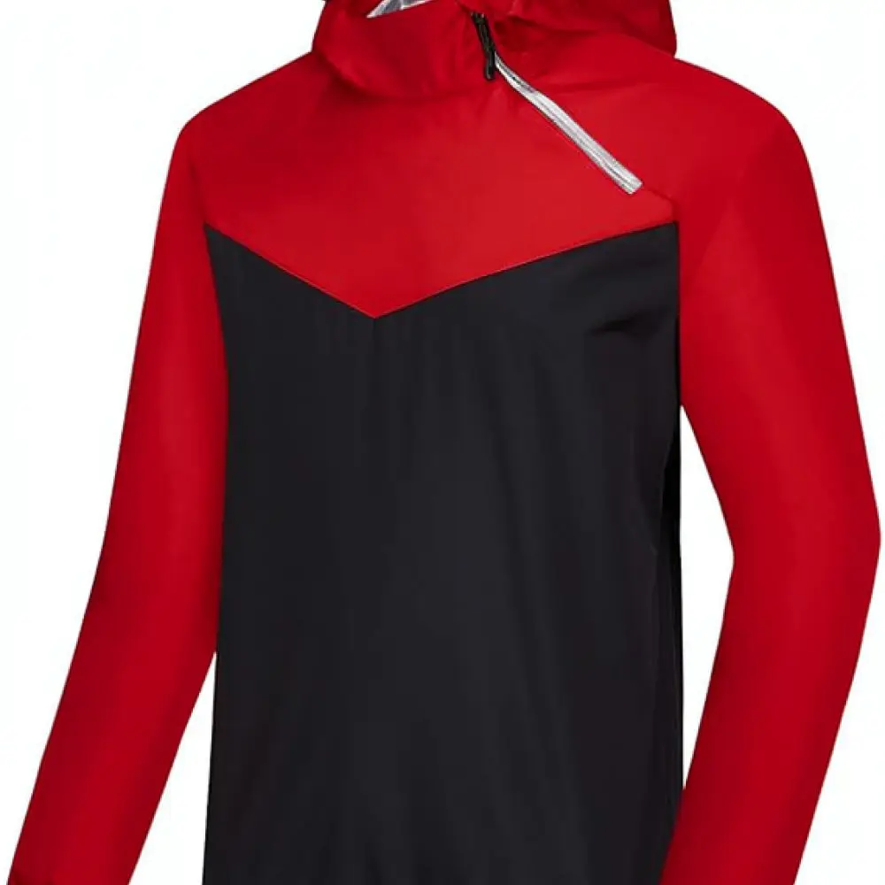 Mens Long Sleeve Sauna Suit Hooded Sportswear Lightweight Fitness Running Gym Workout Exercise Training Tracksuit