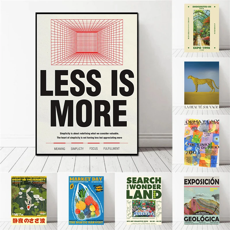 Japanese Living Lifestyle - Classic Folk Botanical Exhibition Posters Cheetah