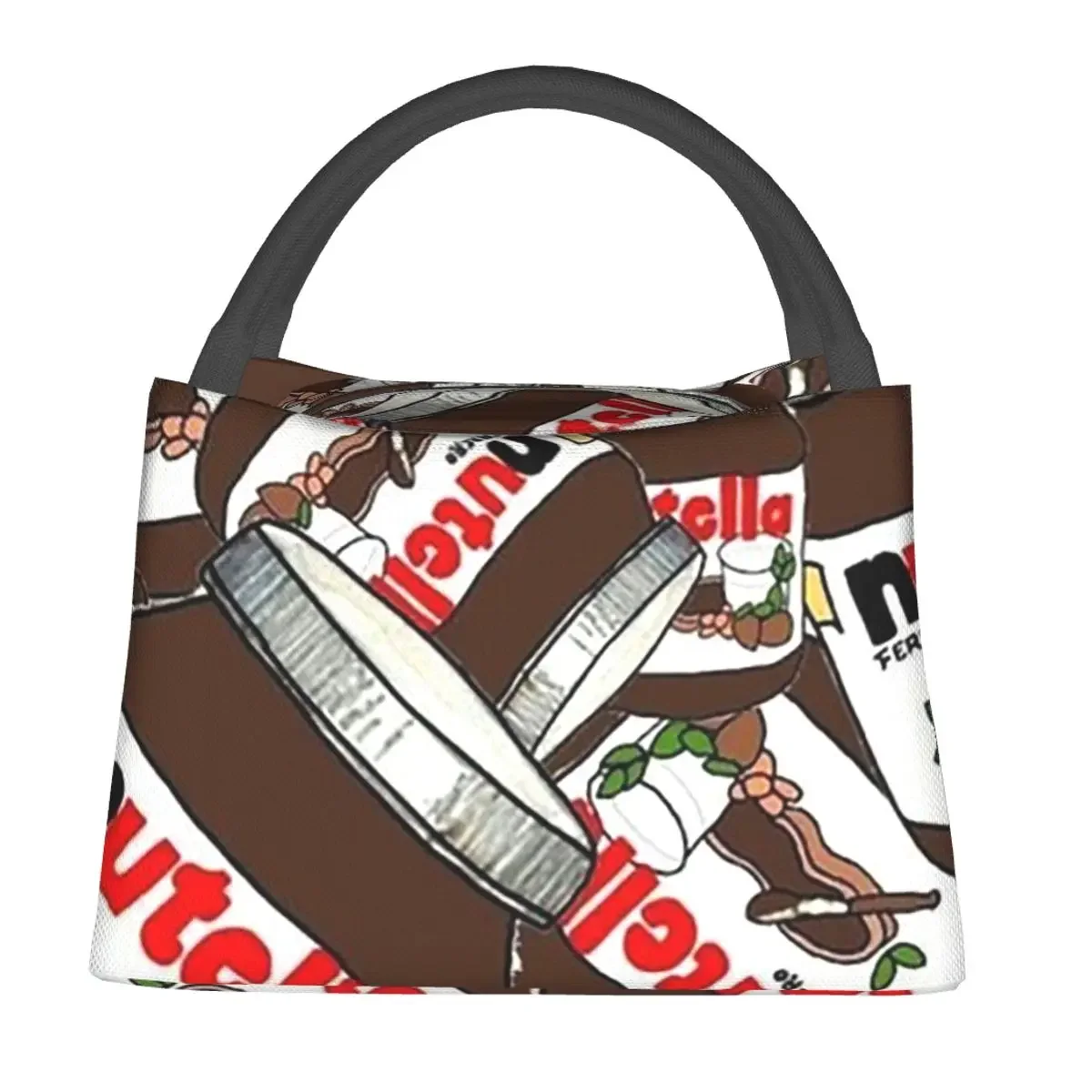 

Банка Nutella, шоколадные сумки для обеда, изолированная коробка для бенто, многоразовая сумка-тоут для пикника, термосумка-холодильник для женщин и детей, работа