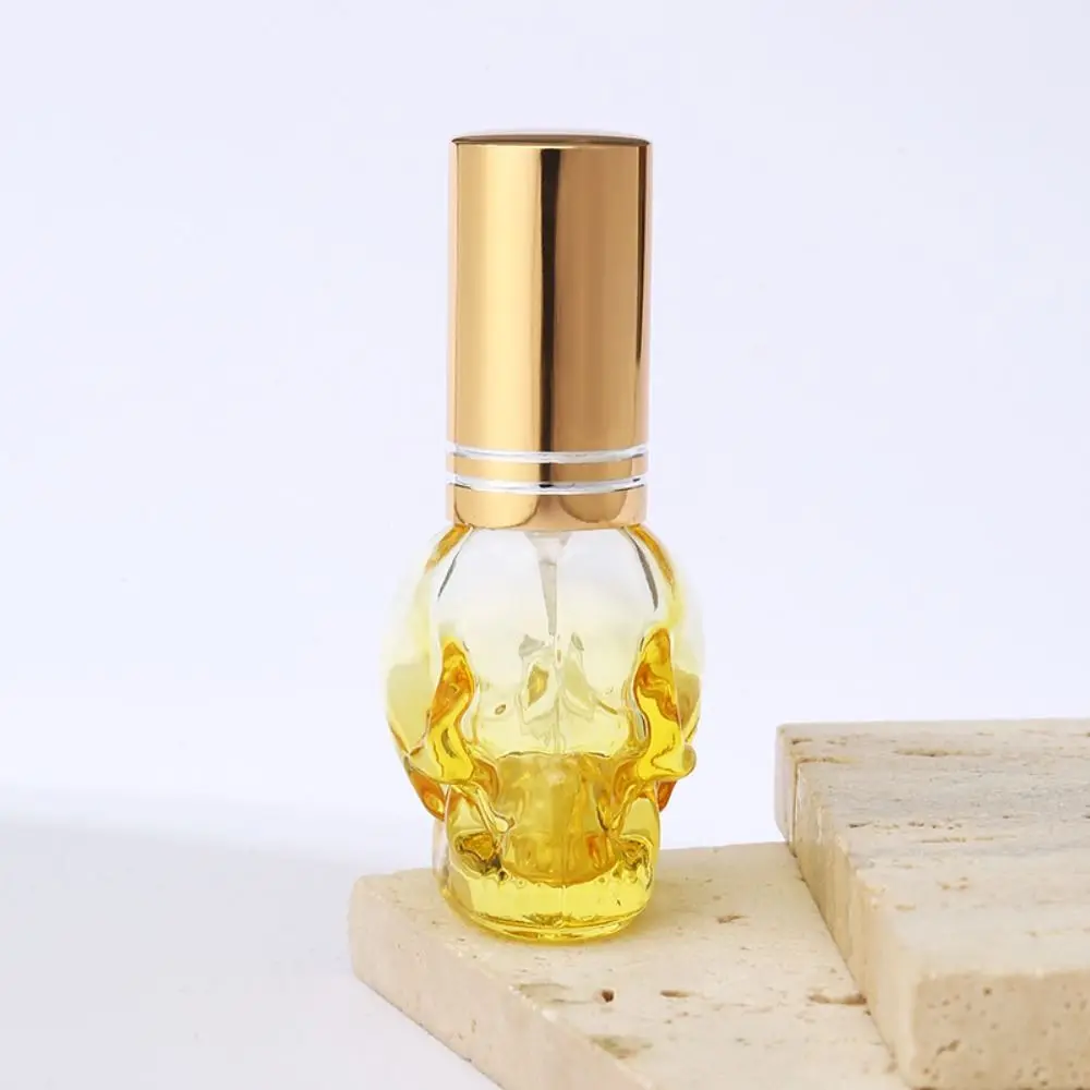 Skull Design Perfume Refillable Bottle Luxury Fragrance 8ml Glass Spray Bottle Transparent High-end Perfume Atomizer Travel