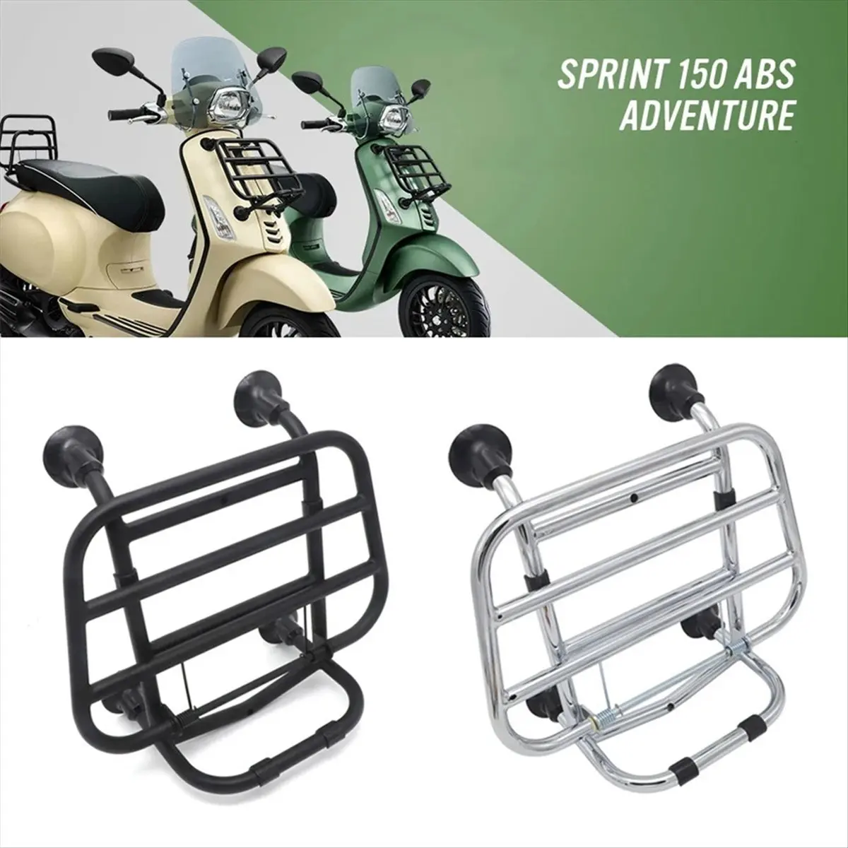 【~ NEW N11R】Motorcycle Front Shelf Luggage Rack Storage Rack for 150 2015-2019 Sprint 150 2017 Black