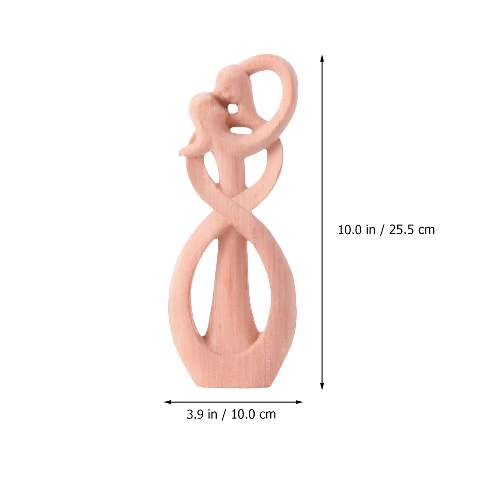 

Wooden Couple Wood Sculpture Abstract Hugging Lover Figure Romantic Craft Wedding Anniversary Home Decoration Valentine Gift