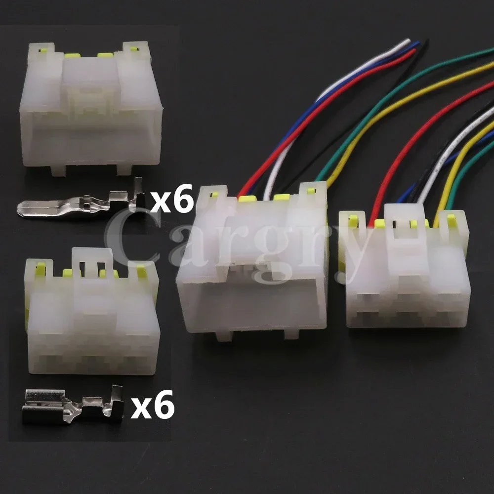 1 Set 6P 7122-6060 7123-6060 AC Assembly Car Motormeter Unsealed Connector Instrument High Current Electric Wiring Socket