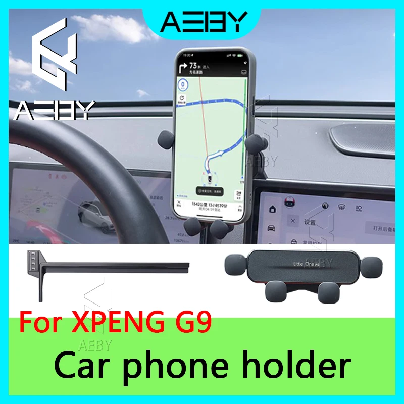

AEBY Car Phone Holder For XPENG G9 2022-2024 Car Central Control Screen Navigation Modification Interior Accessories Supplies