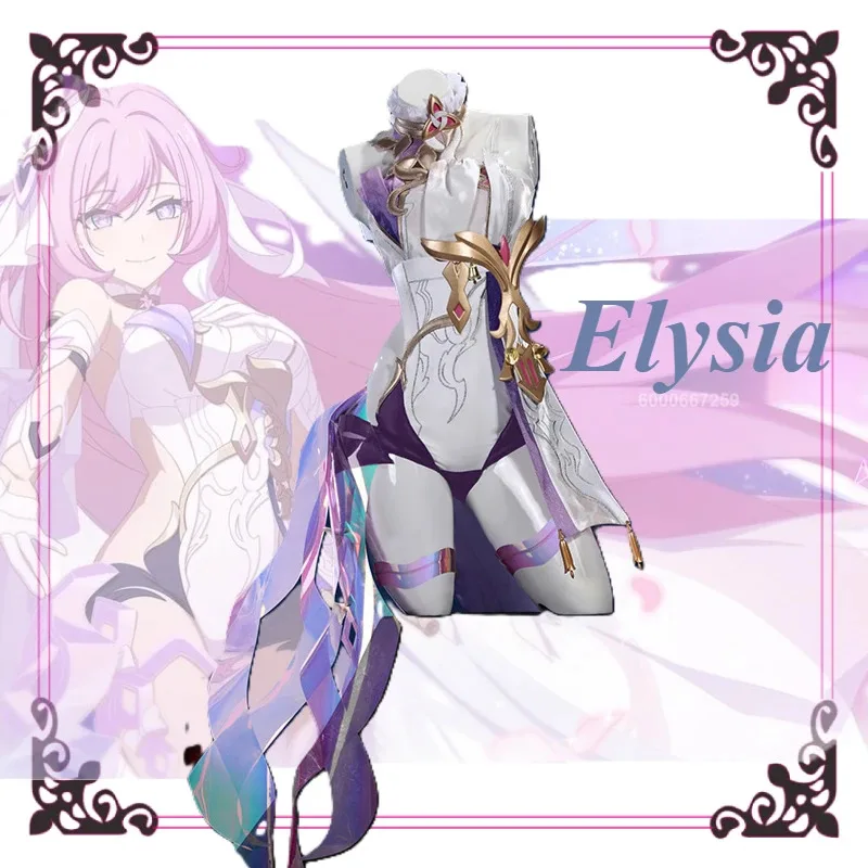 

Honkai: Star Rail Elysia Cosplay Costume Sexy Woman Dress Suit Accessories Set for Halloween Cosplay Party Carnival Party