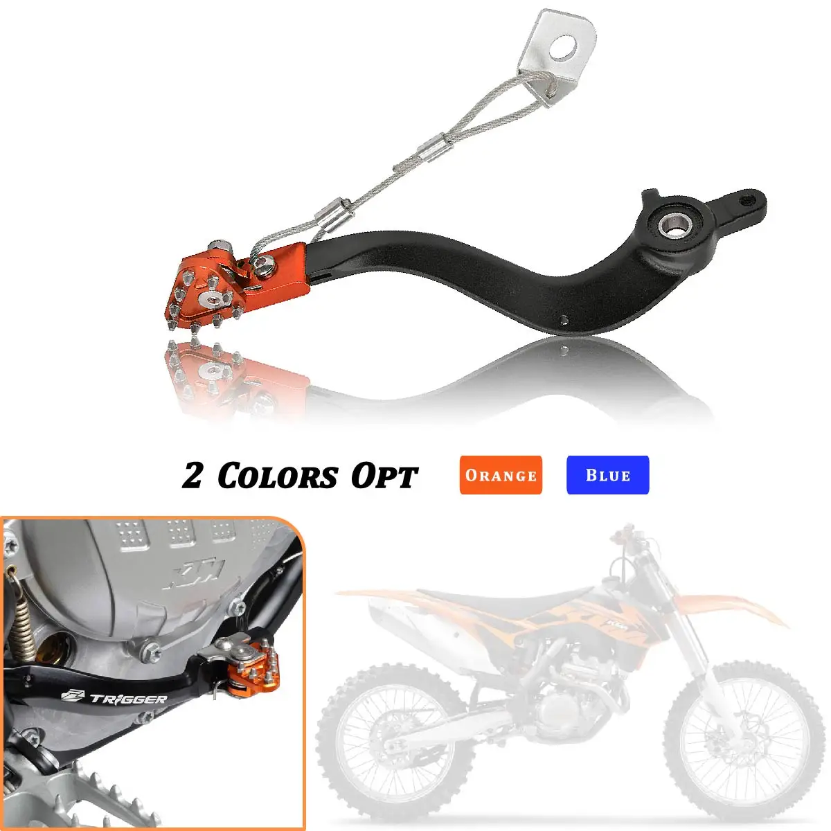 Motorcycle CNC Rear Brake Pedal Arm Lever Saver For Husqvarna TC TE FC FE FS FX 125 150 250 450 501 2012-2022 Enduro Dirt Bike