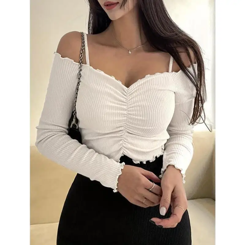 

Мужская облегающая одежда irt Женская плиссированная одежда irt из искусственной кожи с воротником-стойкой на талии Seven-Quarter Sve Внутренняя одежда