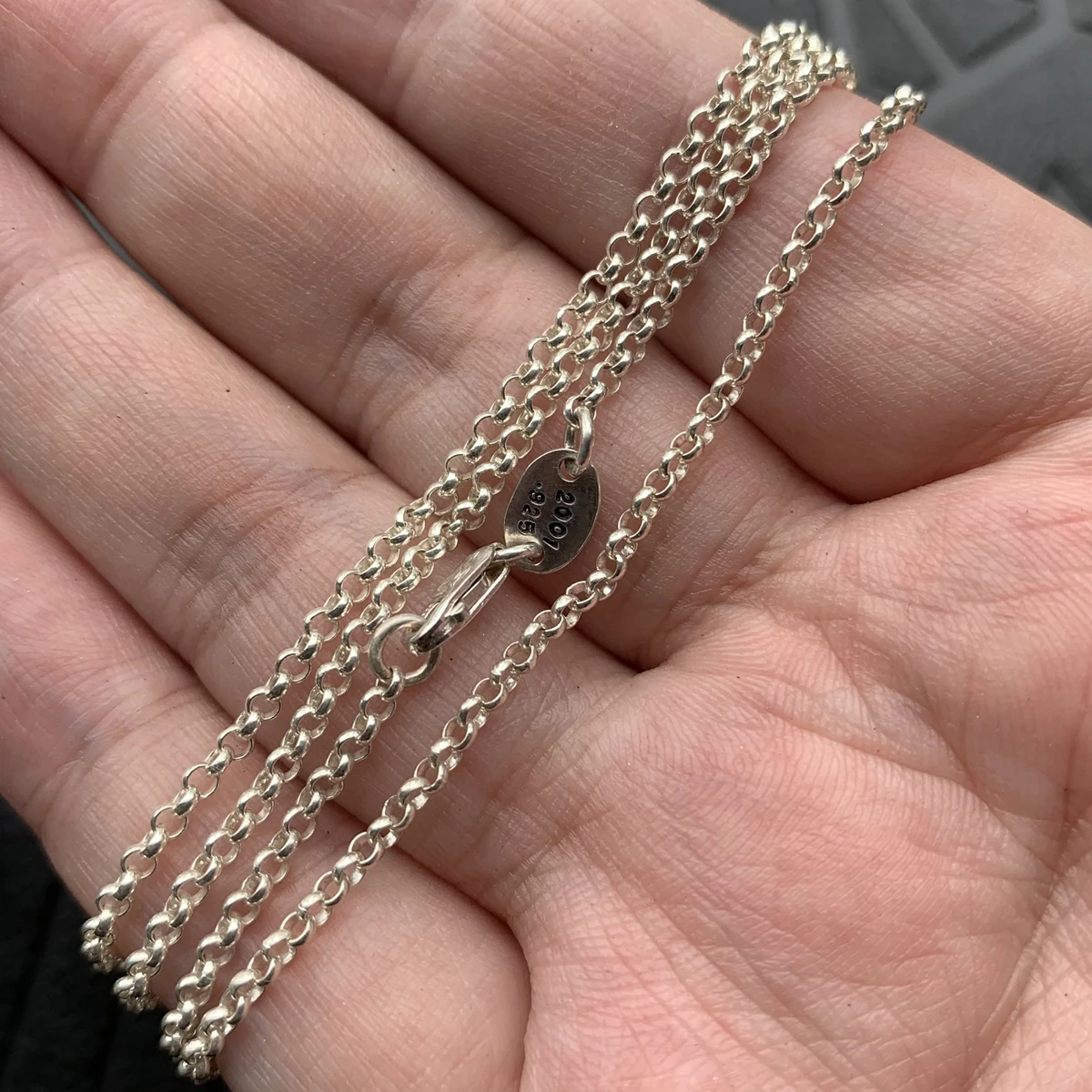 

Ожерелье из серебра 925 пробы с жемчугом, рулонная цепочка 2 мм, О-образная базовая цепочка на ключицы, ювелирные изделия, аксессуар для пар